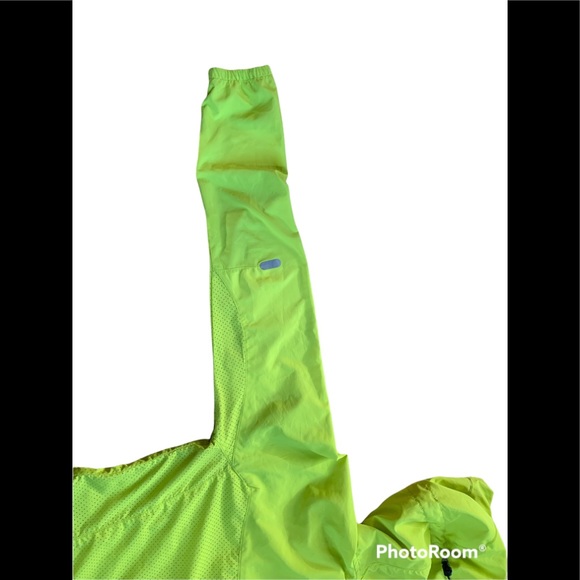 Avalanche Neon Yellow Windbreaker Jacket Sz. M - Picture 3 of 4